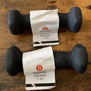 1Lb Body Sport Neoprene Dumbbells NWT
